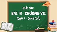 Bài 13 Sbt Toán 7 Tập 2 Trang 18