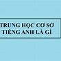 Học Sinh Trung Học Tiếng Anh