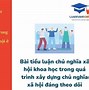 Sứ Mệnh Là Gì Chủ Nghĩa Xã Hội Khoa Học